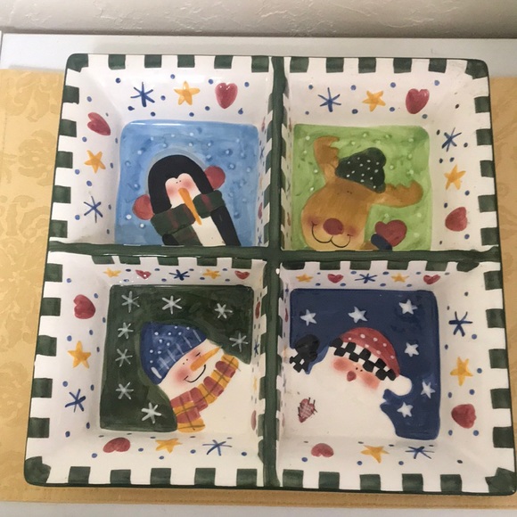 Vintage JC Penney Home Collection Divided Platter for Candies, Nuts, Deserts. - Picture 1 of 10